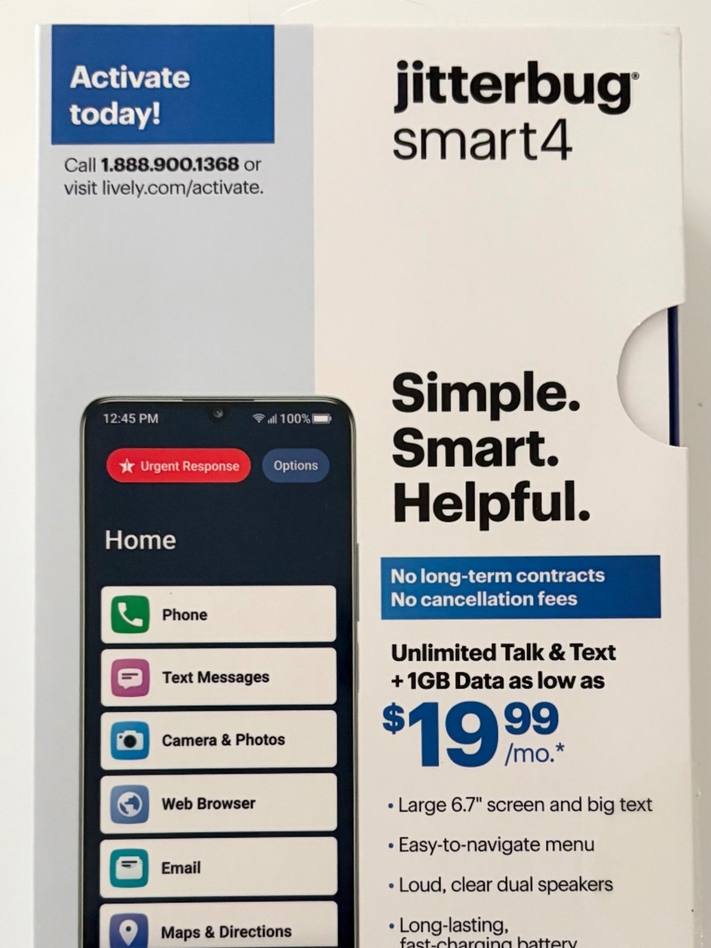 Lively Jitterbug Smart4 Smart Phone